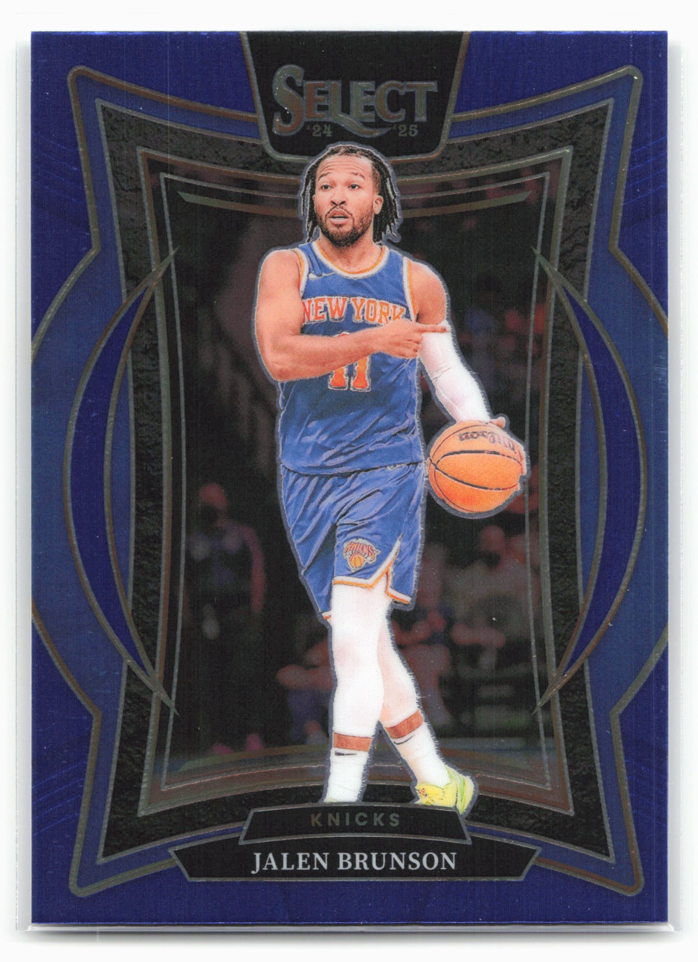 2024-25 Panini Select #42 Jalen Brunson Blue Prizm