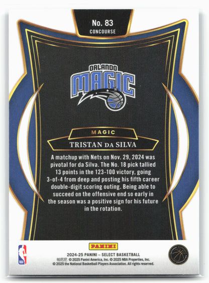 2024-25 Panini Select #83 Tristan da Silva Blue (Retail)