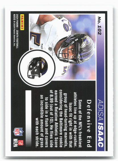 2024 Panini Zenith #102 Adisa Isaac Retail