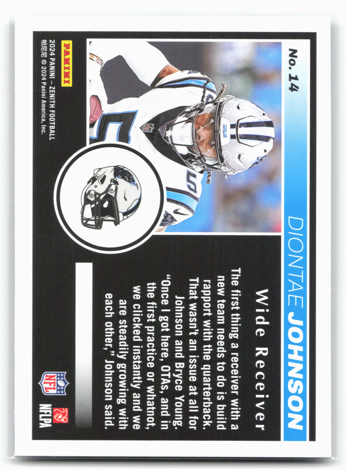2024 Panini Zenith #14 Diontae Johnson Retail