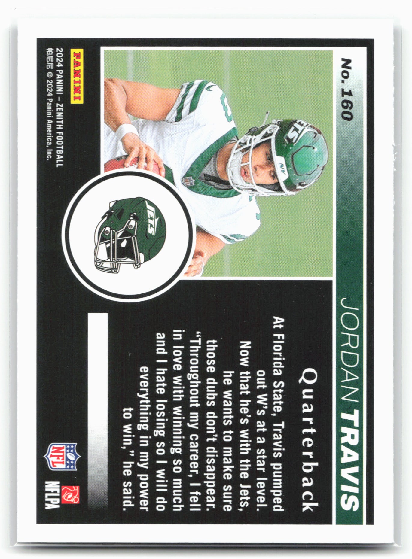 2024 Panini Zenith #160 Jordan Travis Retail