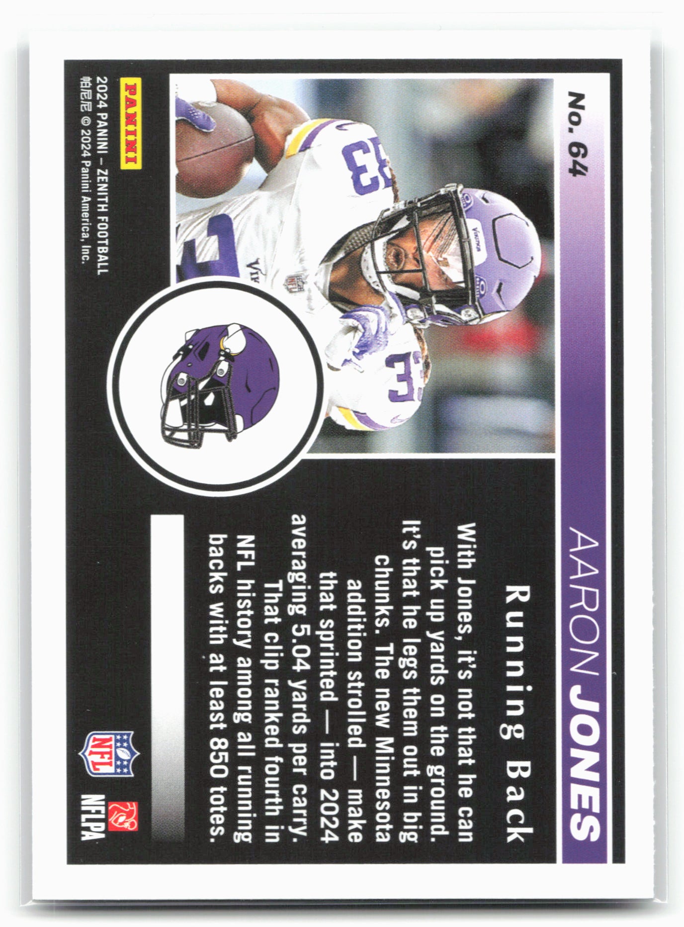 2024 Panini Zenith #64 Aaron Jones Retail