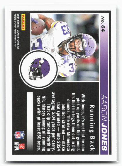 2024 Panini Zenith #64 Aaron Jones Retail