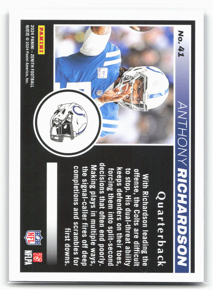 2024 Panini Zenith #41 Anthony Richardson Retail