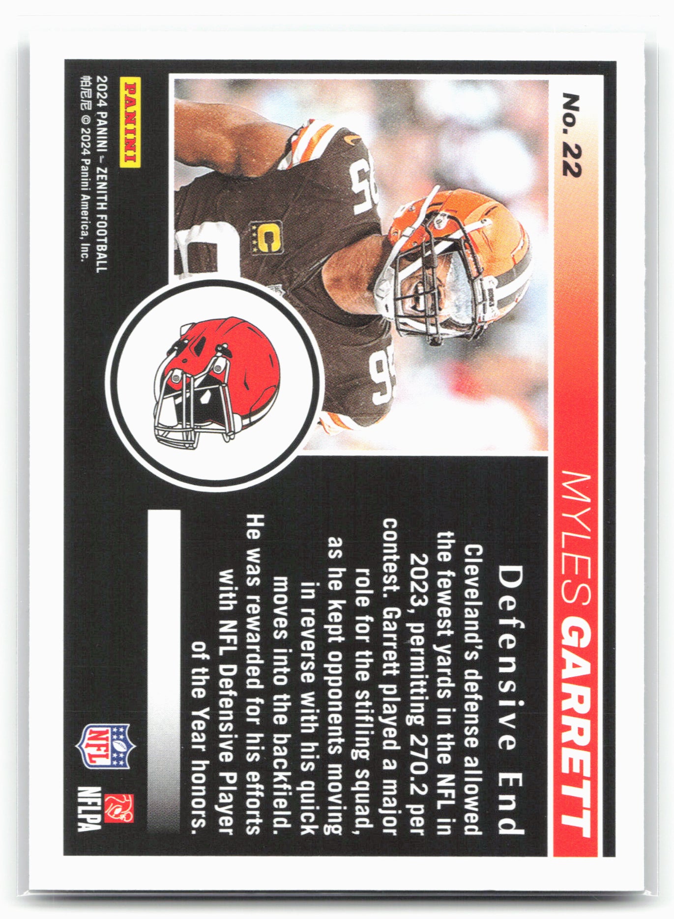 2024 Panini Zenith #22 Myles Garrett Retail