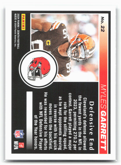 2024 Panini Zenith #22 Myles Garrett Retail
