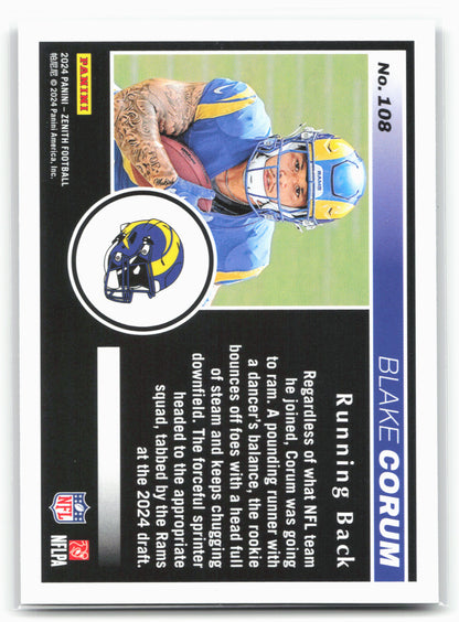 2024 Panini Zenith #108 Blake Corum Retail