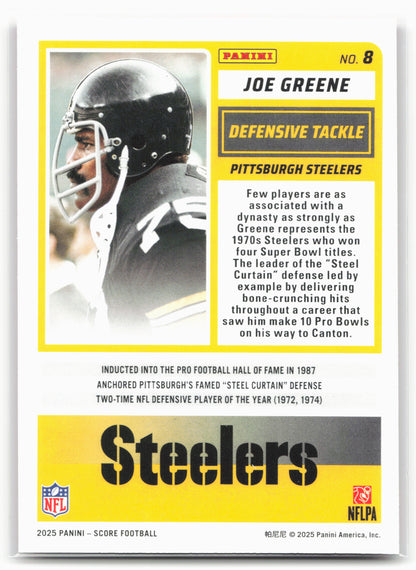 2025 Score #8 Joe Greene Red
