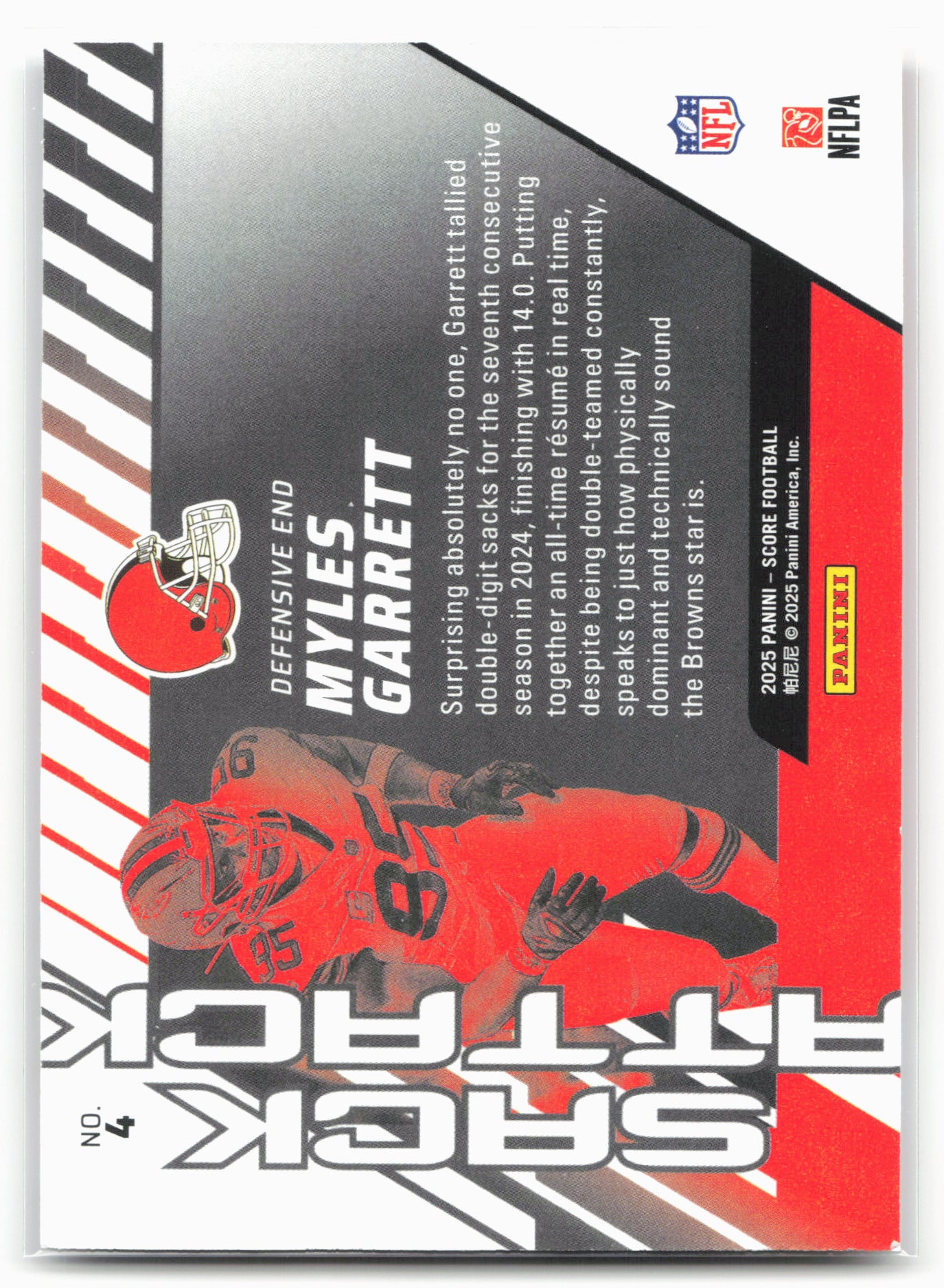 2025 Score #4 Myles Garrett Sack Attack