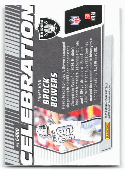 2025 Score #C-BBO Brock Bowers Celebration