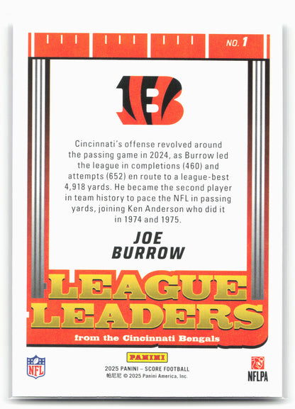 2025 Score #1 Joe Burrow League Leaders