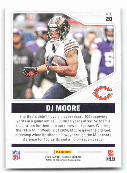 2025 Score #20 DJ Moore Throwbacks
