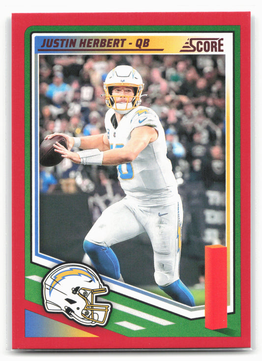 2025 Score #220 Justin Herbert Red