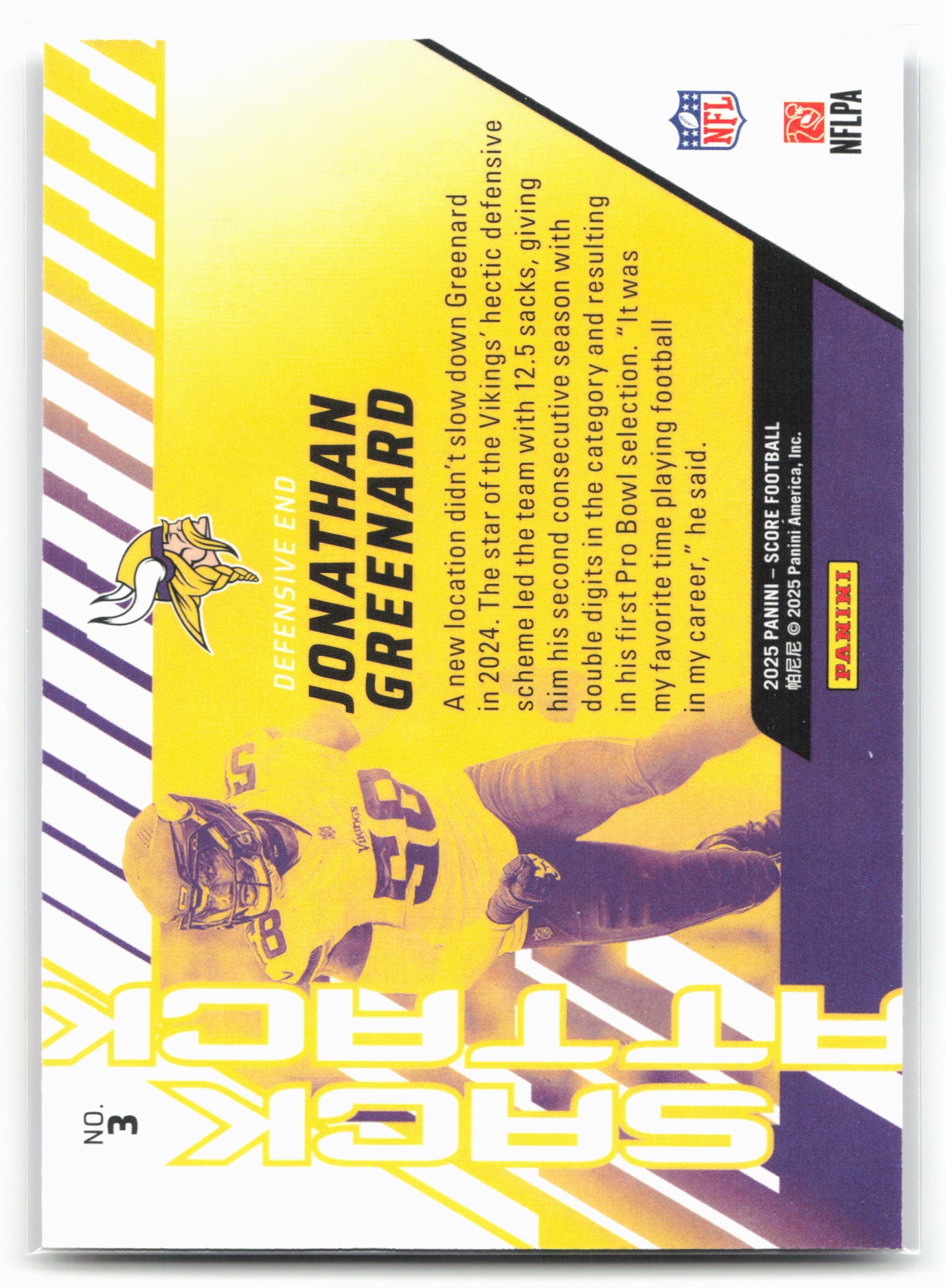 2025 Score #3 Jonathan Greenard Sack Attack