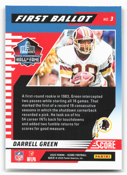 2025 Score #3 Darrell Green First Ballot