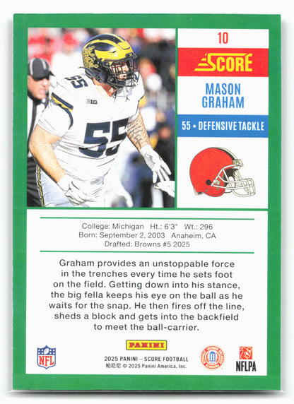 2025 Score #10 Mason Graham Anniversary Rookies