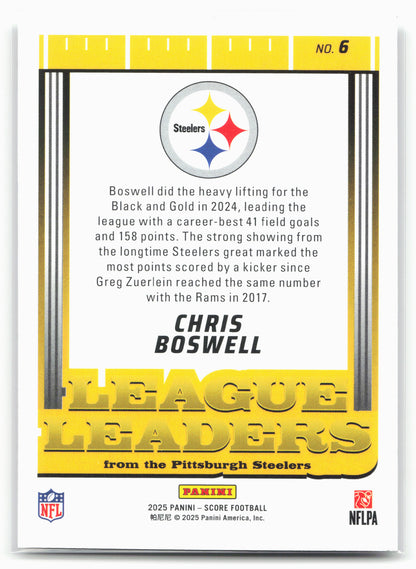 2025 Score #6 Chris Boswell League Leaders