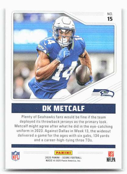2025 Score #15 DK Metcalf Throwbacks