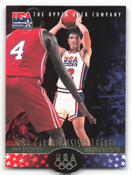 1996 Upper Deck USA #38 John Stockton 21449