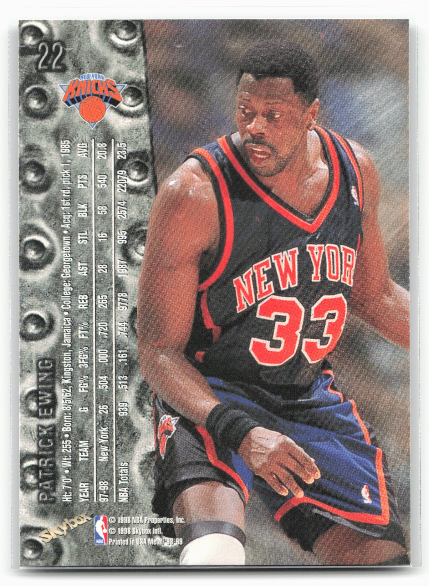 1998-99 Metal Universe #22 Patrick Ewing 21456