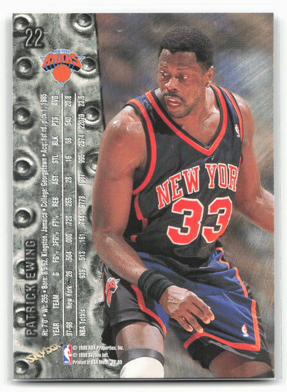 1998-99 Metal Universe #22 Patrick Ewing 21456