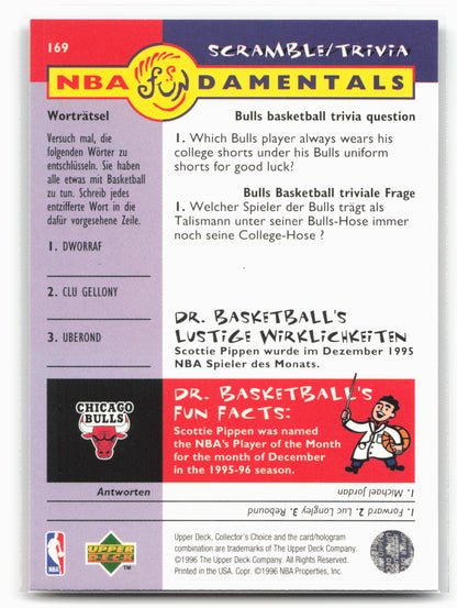 1996-97 Collector's Choice German #169 Scottie Pippen 21459