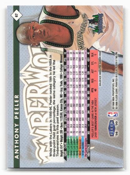 1998-99 Fleer Tradition #34 Hakeem Olajuwon
