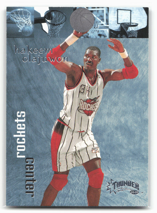 1998-99 SkyBox Thunder #3 Hakeem Olajuwon