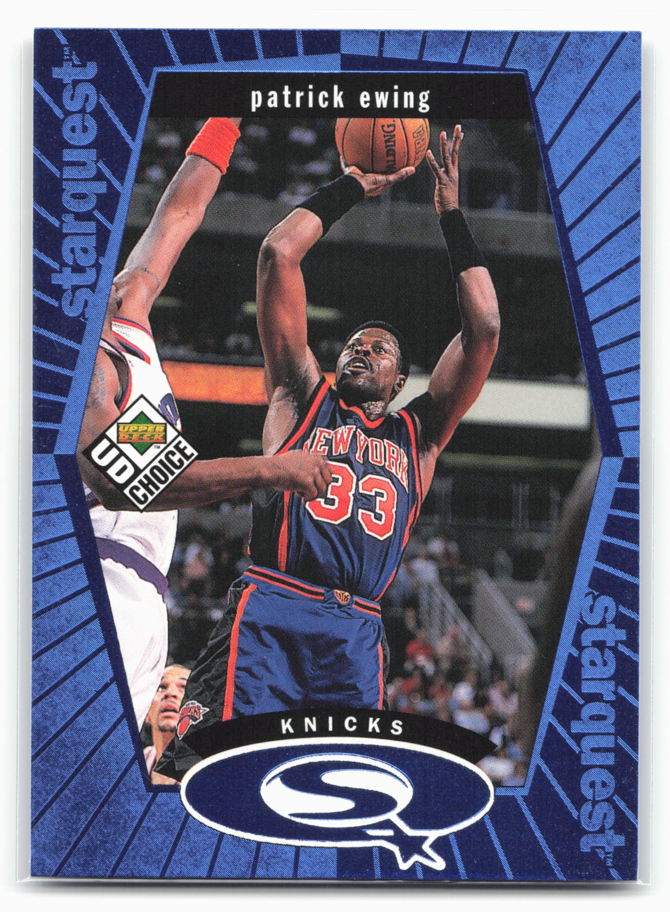 1998-99 UD Choice #SQ18 Patrick Ewing StarQuest Blue