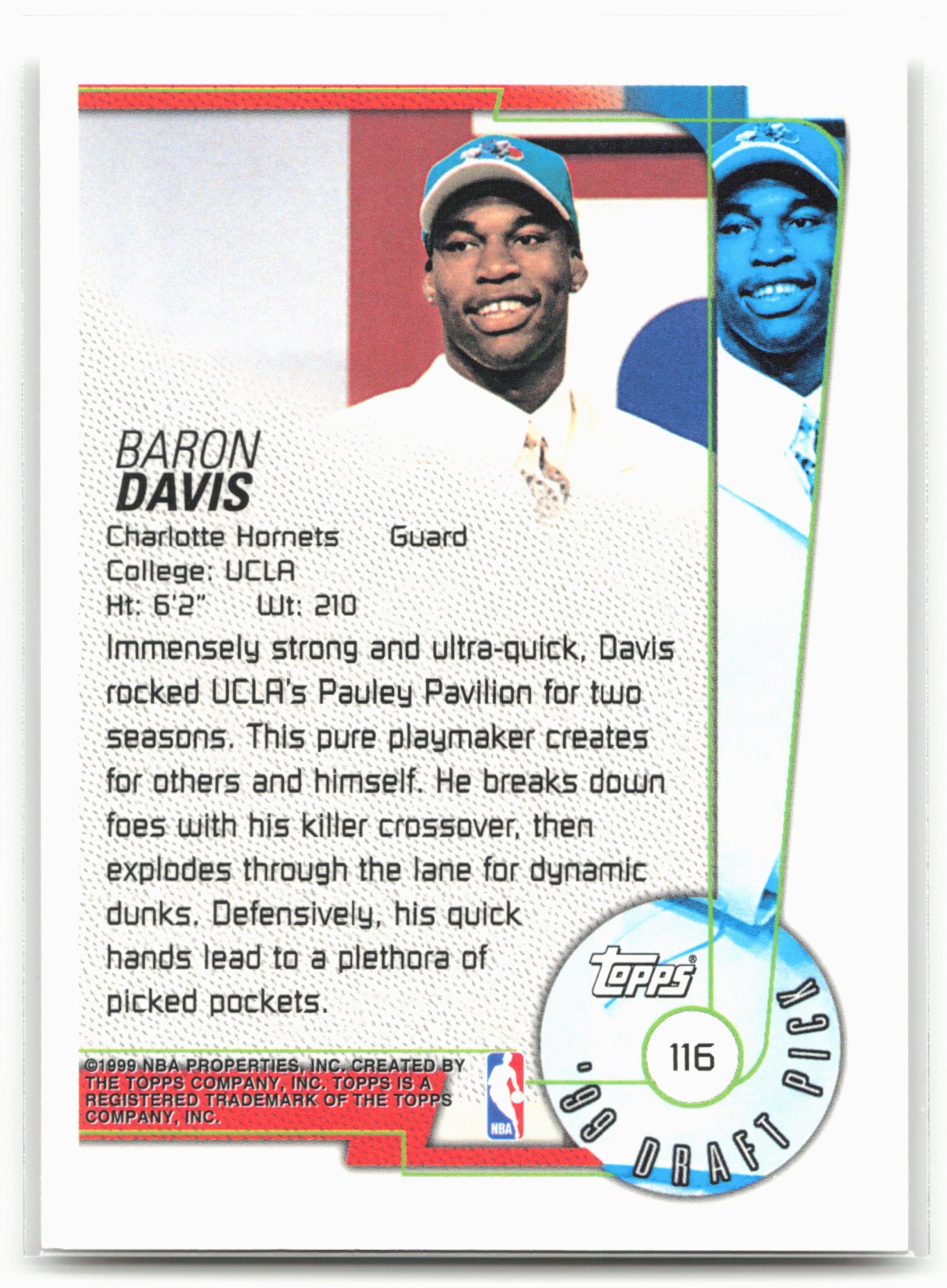 1999-00 Topps #116 Baron Davis