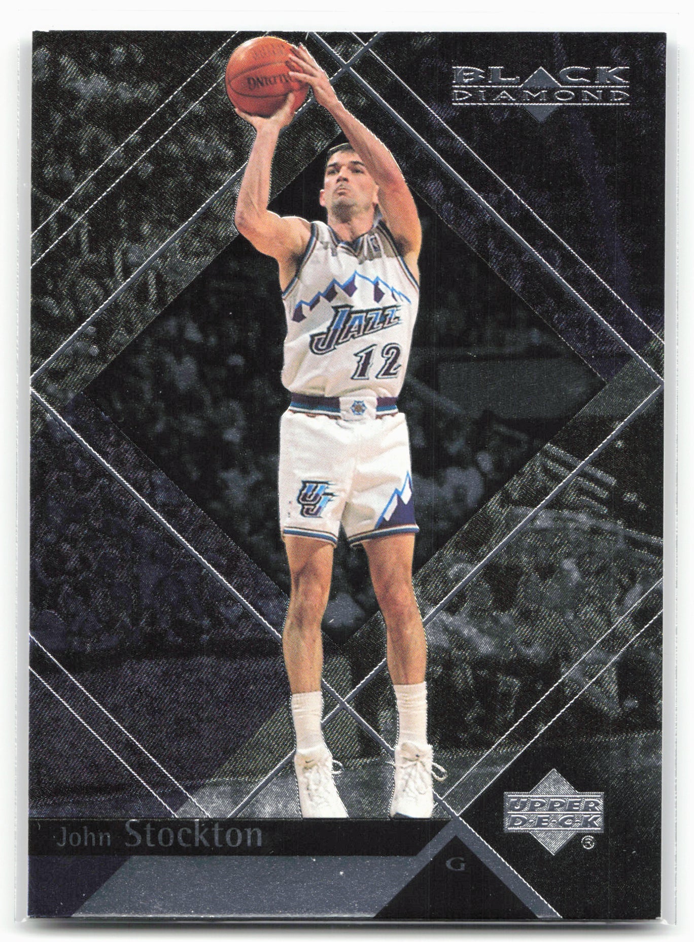 1999-00 Upper Deck Black Diamond #83 John Stockton