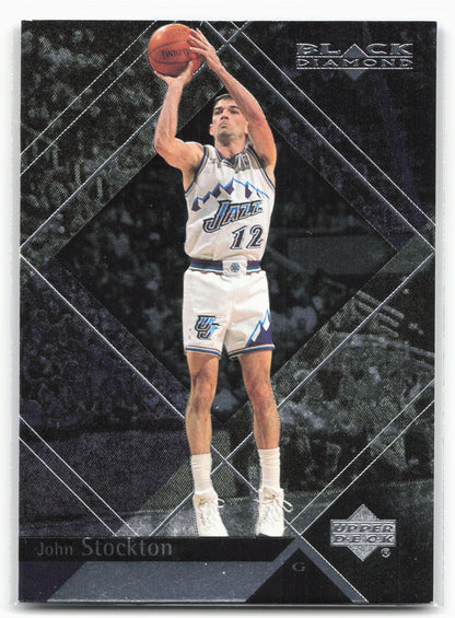 1999-00 Upper Deck Black Diamond #83 John Stockton