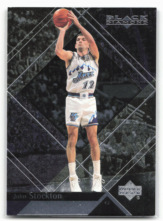 1999-00 Upper Deck Black Diamond #83 John Stockton