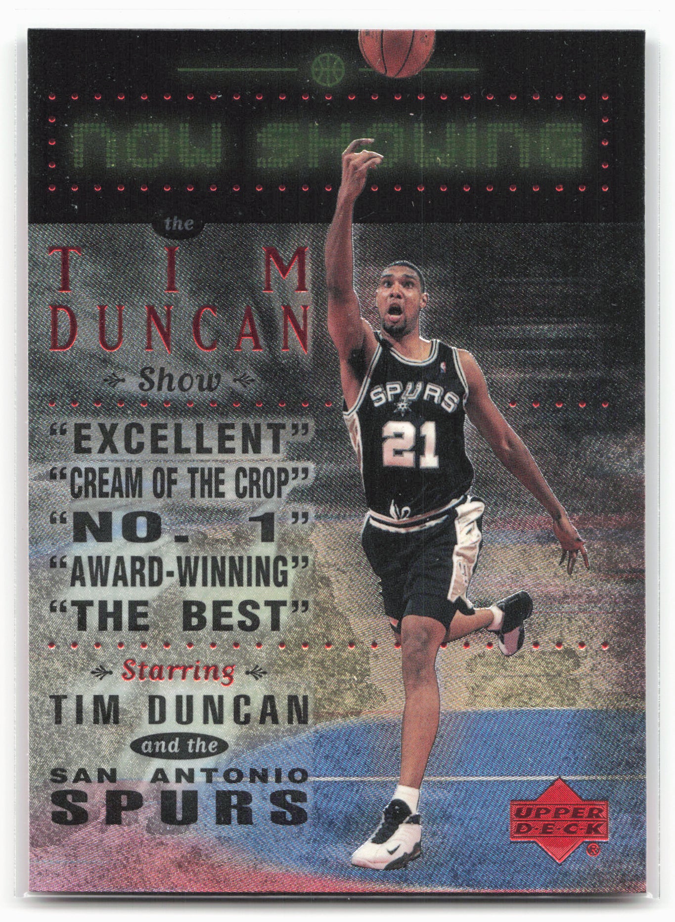1999-00 Upper Deck #NS24 Tim Duncan Now Showing