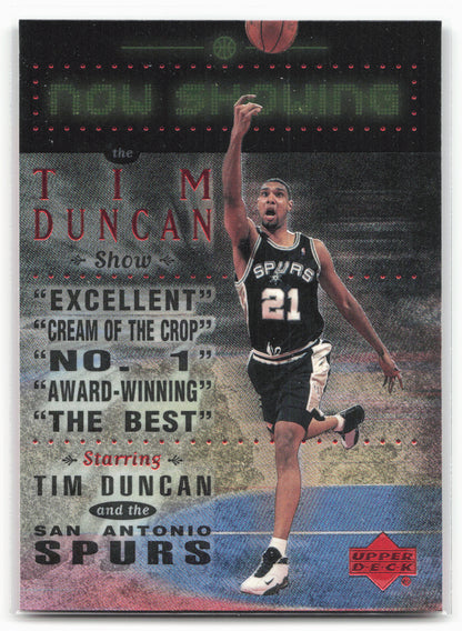 1999-00 Upper Deck #NS24 Tim Duncan Now Showing
