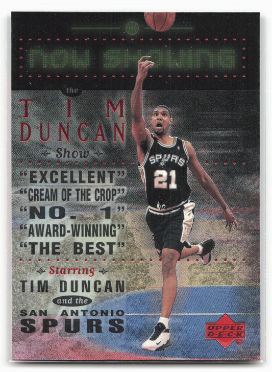 1999-00 Upper Deck #NS24 Tim Duncan Now Showing