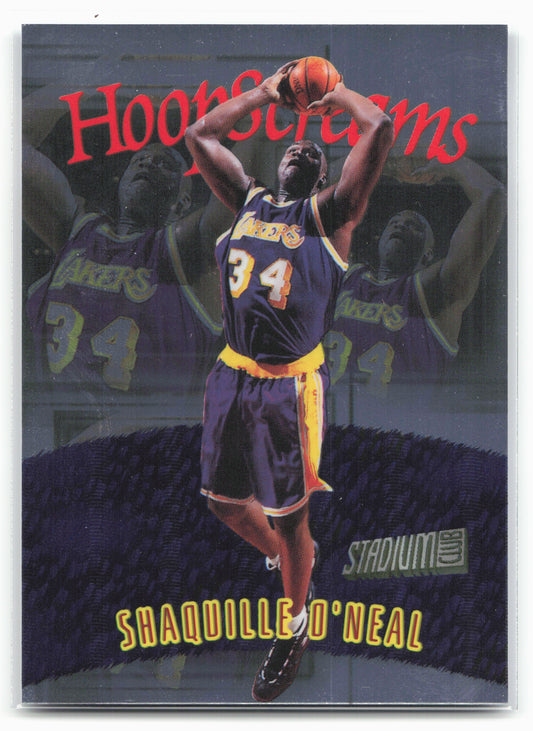 1997-98 Stadium Club #HS1 Shaquille O'Neal Hoop Screams