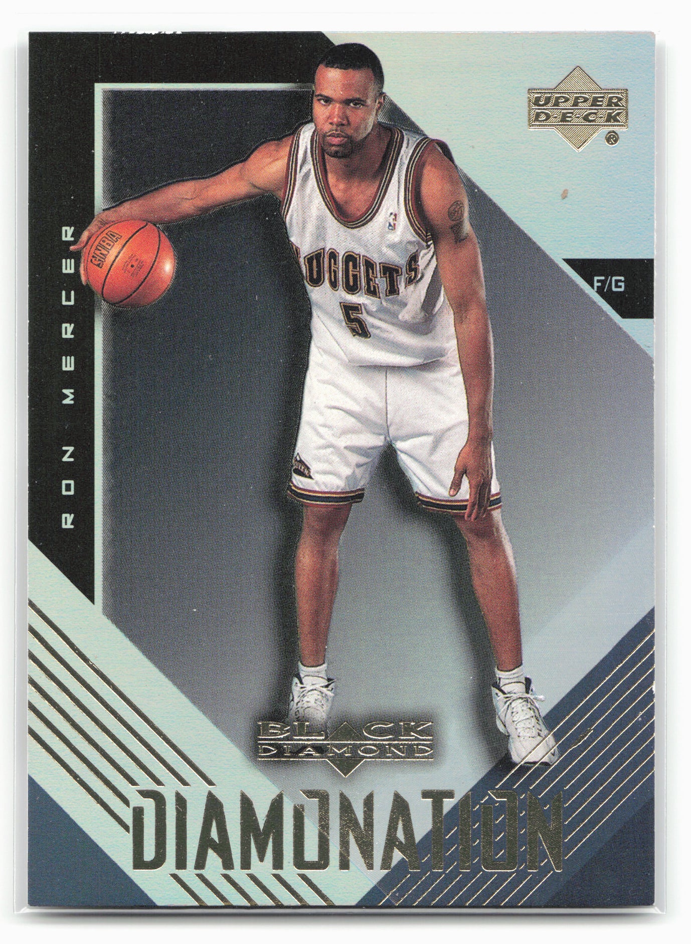 1999-00 Upper Deck Black Diamond #D5 Ron Mercer Diamonation