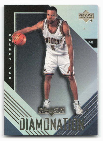 1999-00 Upper Deck Black Diamond #D5 Ron Mercer Diamonation