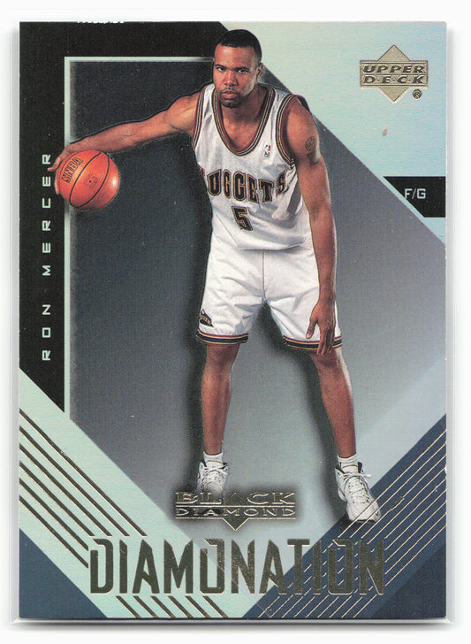 1999-00 Upper Deck Black Diamond #D5 Ron Mercer Diamonation