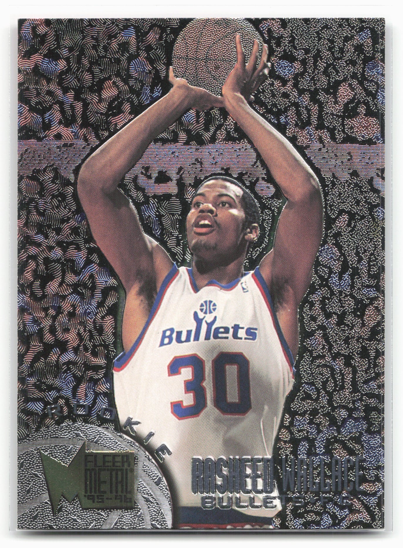 1995-96 Metal #208 Rasheed Wallace