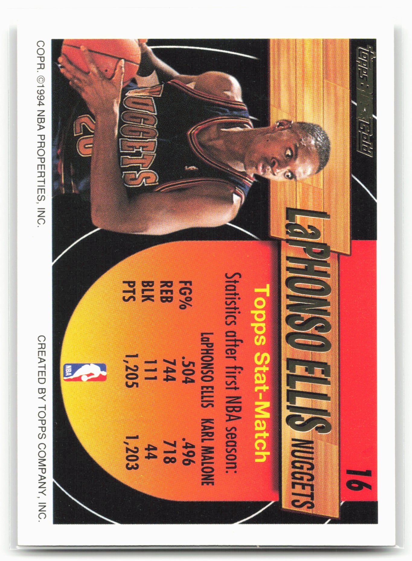 1993-94 Topps #16 LaPhonso Ellis Black Gold