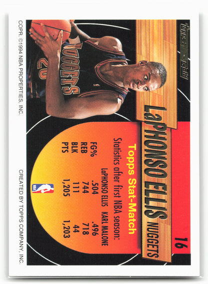 1993-94 Topps #16 LaPhonso Ellis Black Gold