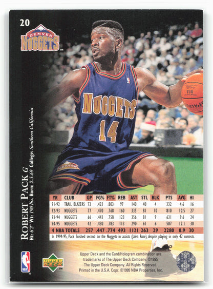 1995-96 Upper Deck #20 Robert Pack Electric Court