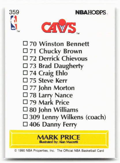 1990-91 Hoops #359 Mark Price