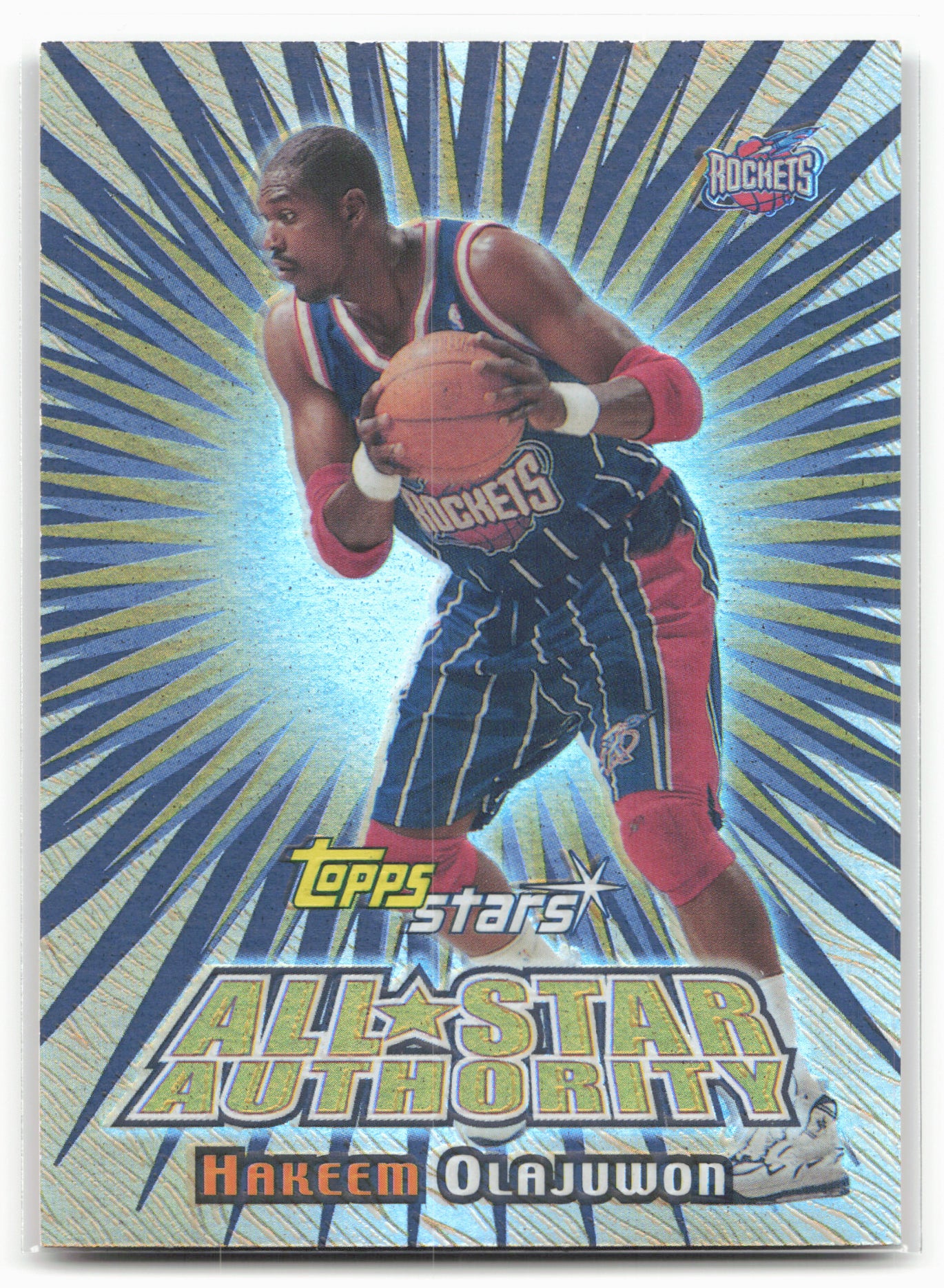 2000-01 Topps Stars #ASA4 Hakeem Olajuwon All-Star Authority