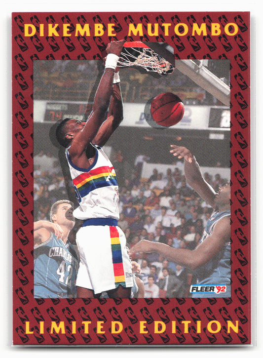1991-92 Fleer #4 Dikembe Mutombo Dikembe Mutombo Limited Edition