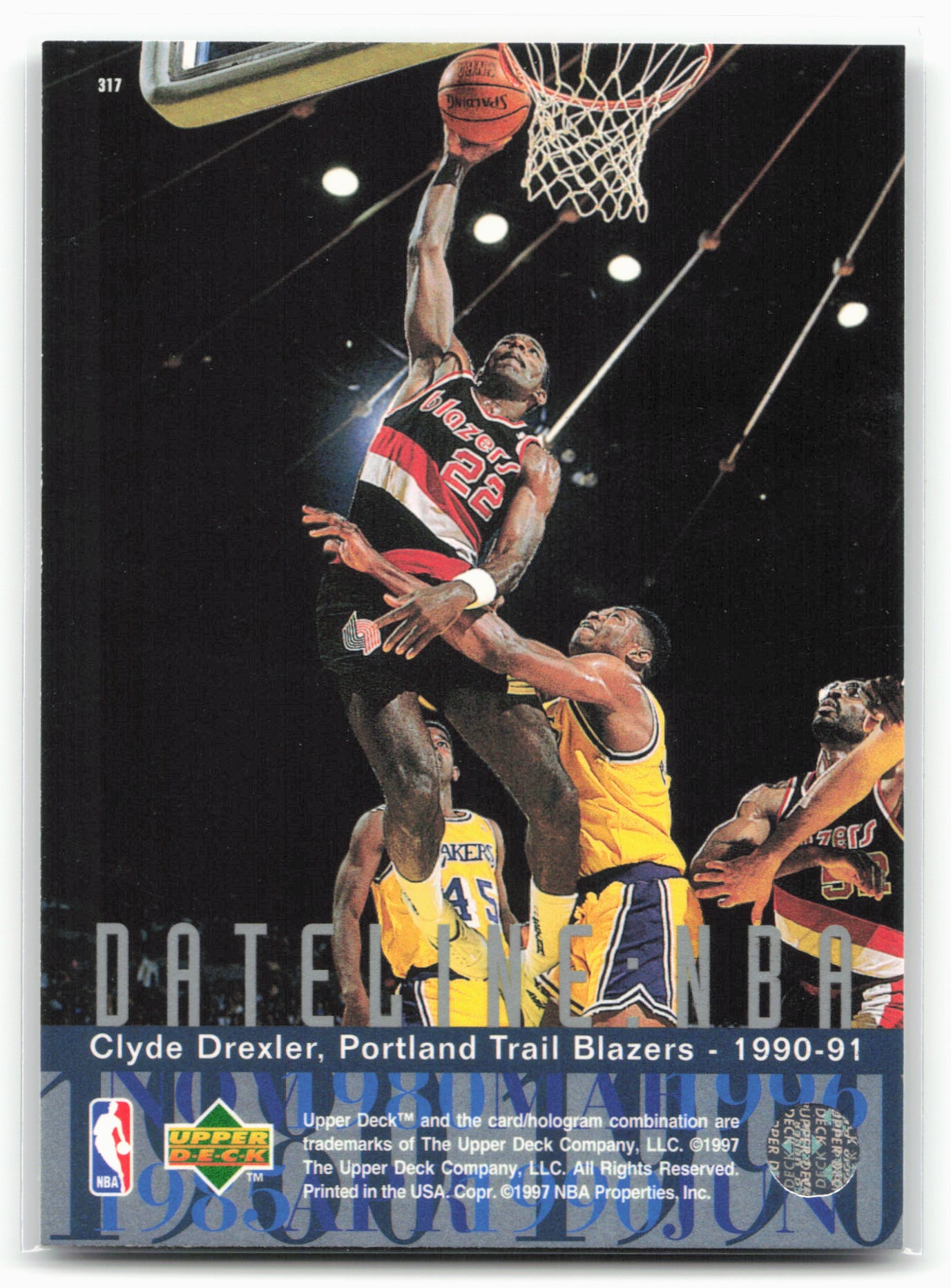 1996-97 Upper Deck #317 Clyde Drexler