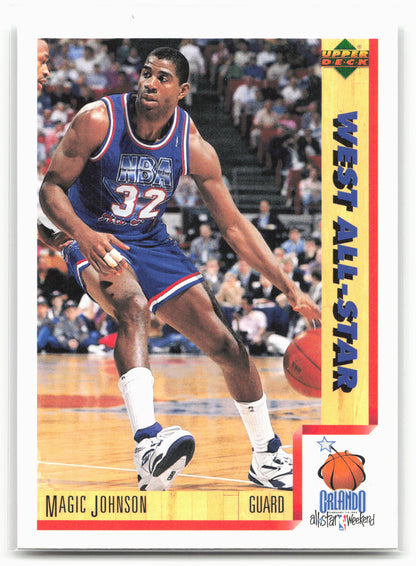 1991-92 Upper Deck Italian #16a Magic Johnson