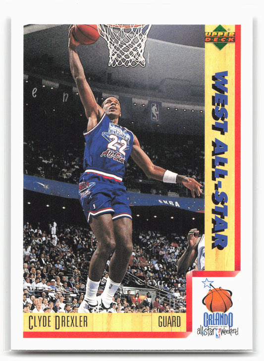 1991-92 Upper Deck Italian #15a Clyde Drexler